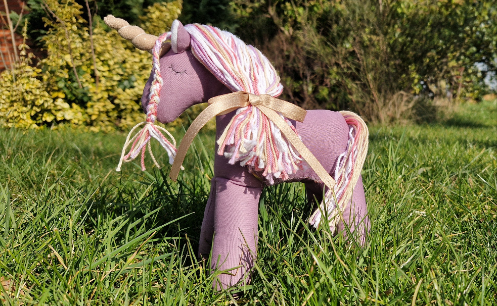 Eenhoornknuffel paars