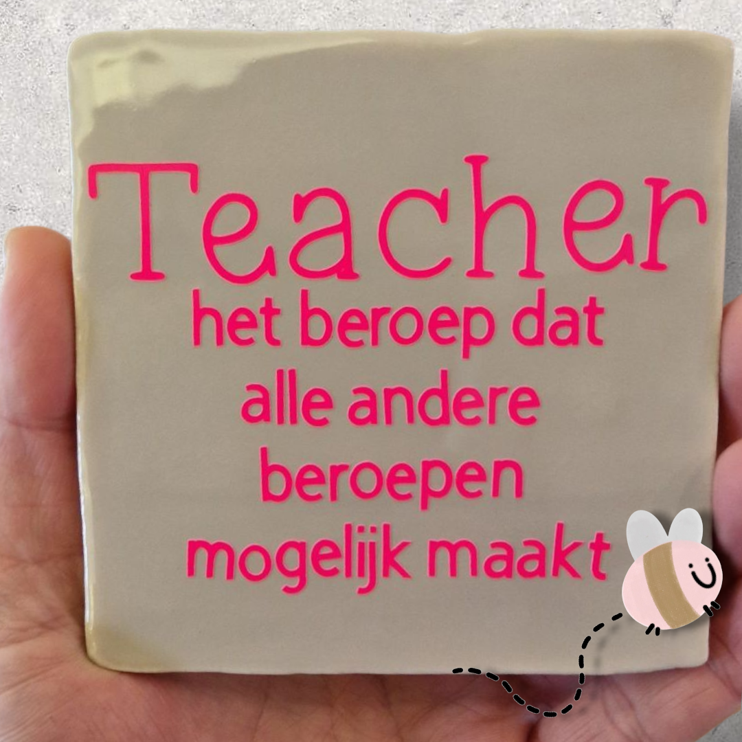 Tegel leerkracht