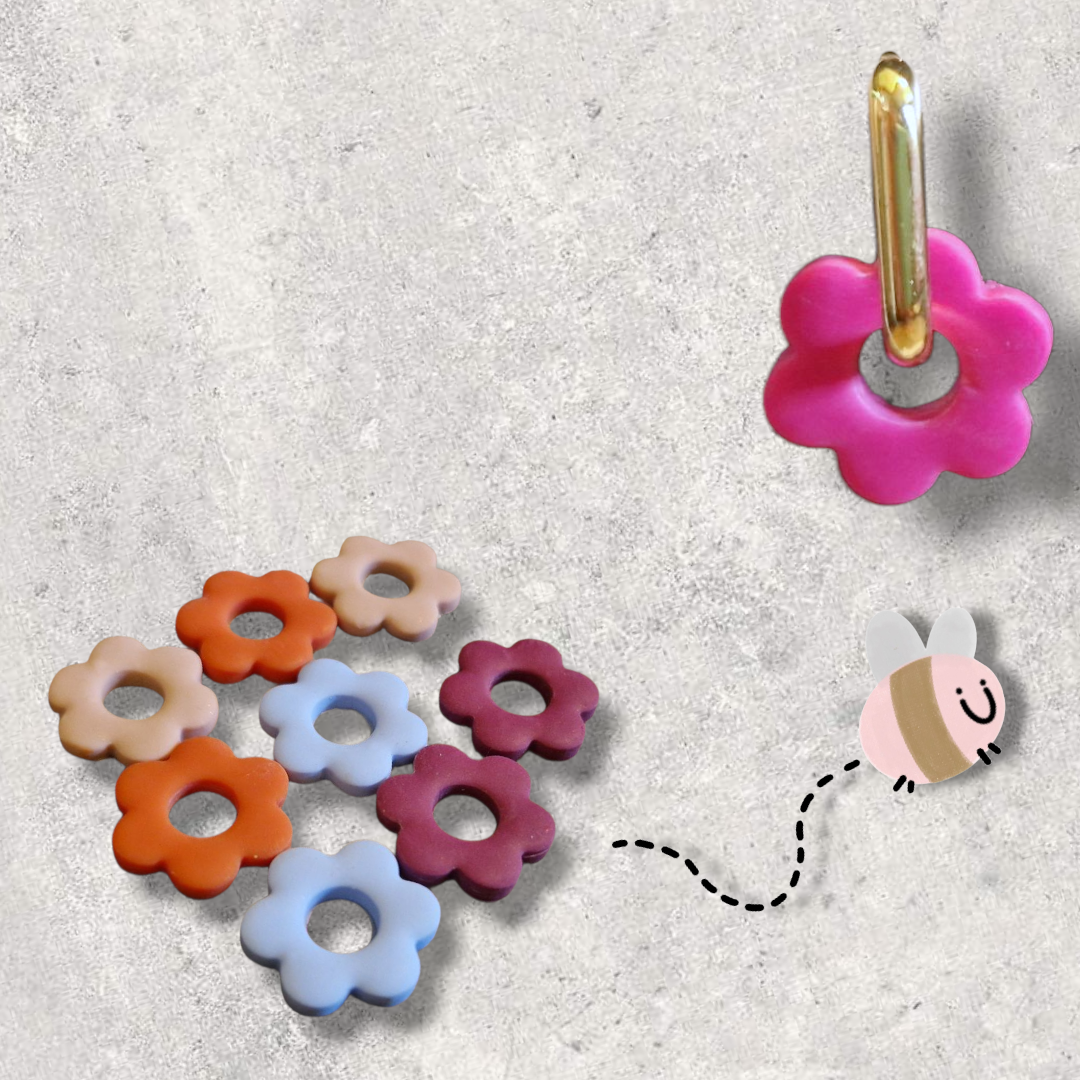 Hoop oorbel M goudkleurig