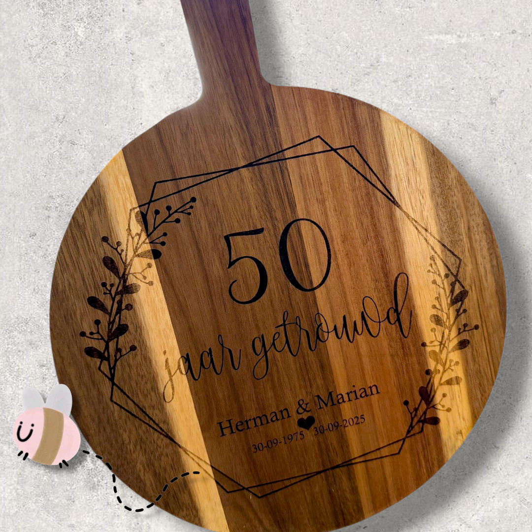 Snijplank gegraveerd