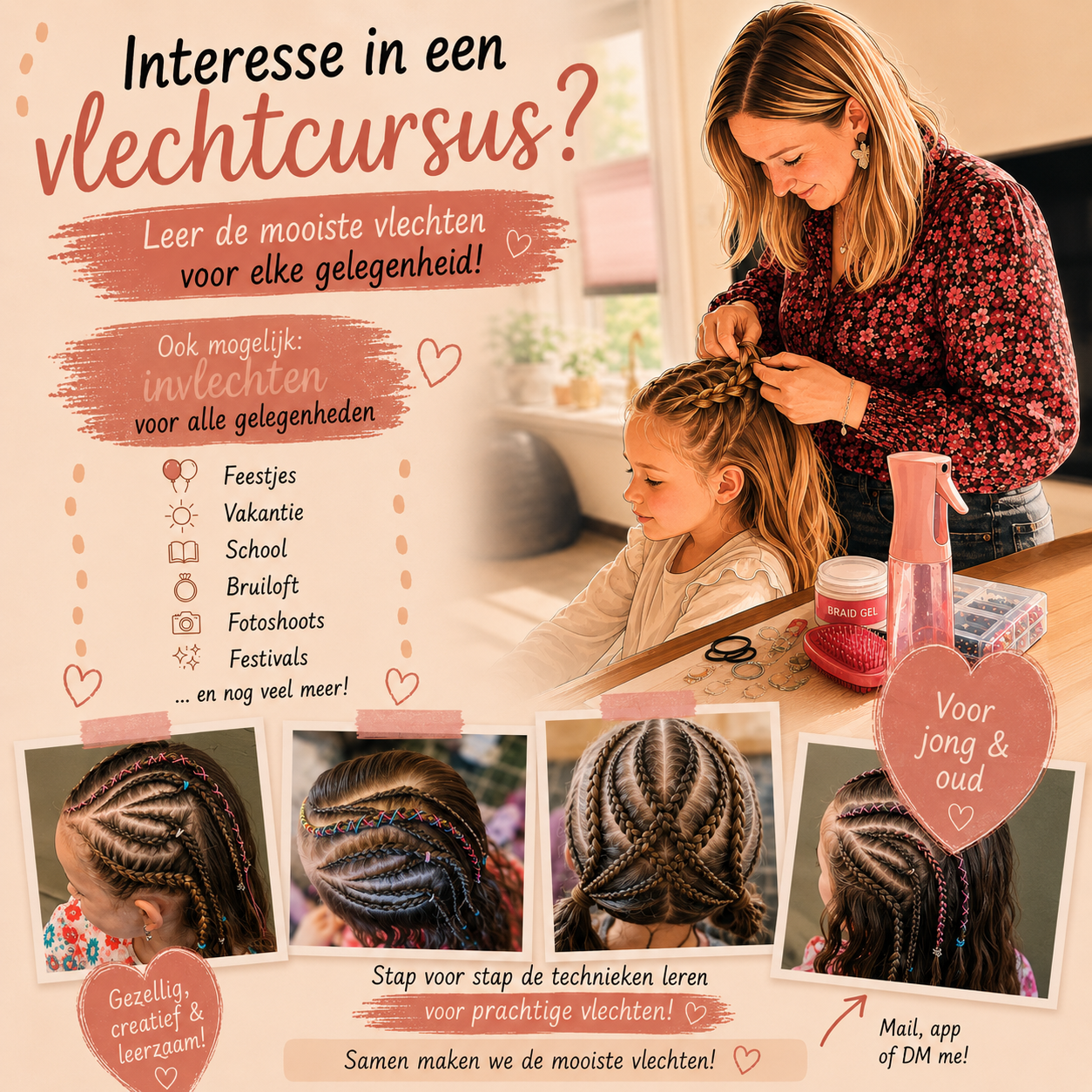 Workshop vlechten & invlechten