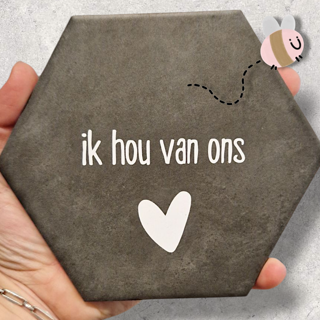 Tegel ik hou van ons